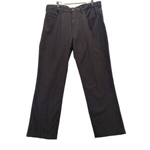 Caterpillar CAT Men Fleece Lined Canvas Flex Work Utility Pants 40x32 Black NWT